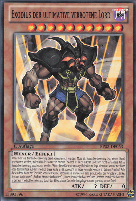 Exodius der ultimative verbotene Lord (V.1) BP02-DE063 Common