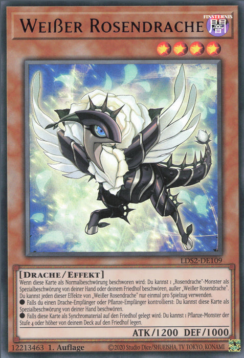 Weißer Rosendrache (V.4) LDS2-DE109 Ultra Rare