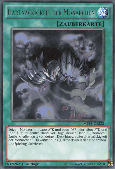 Hartnäckigkeit der Monarchen MP15-DE232 Rare