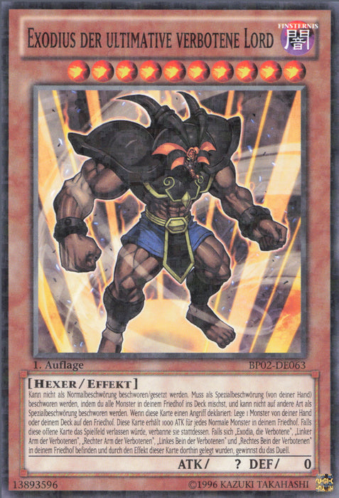 Exodius der ultimative verbotene Lord (V.2) BP02-DE063 Mosaic Rare