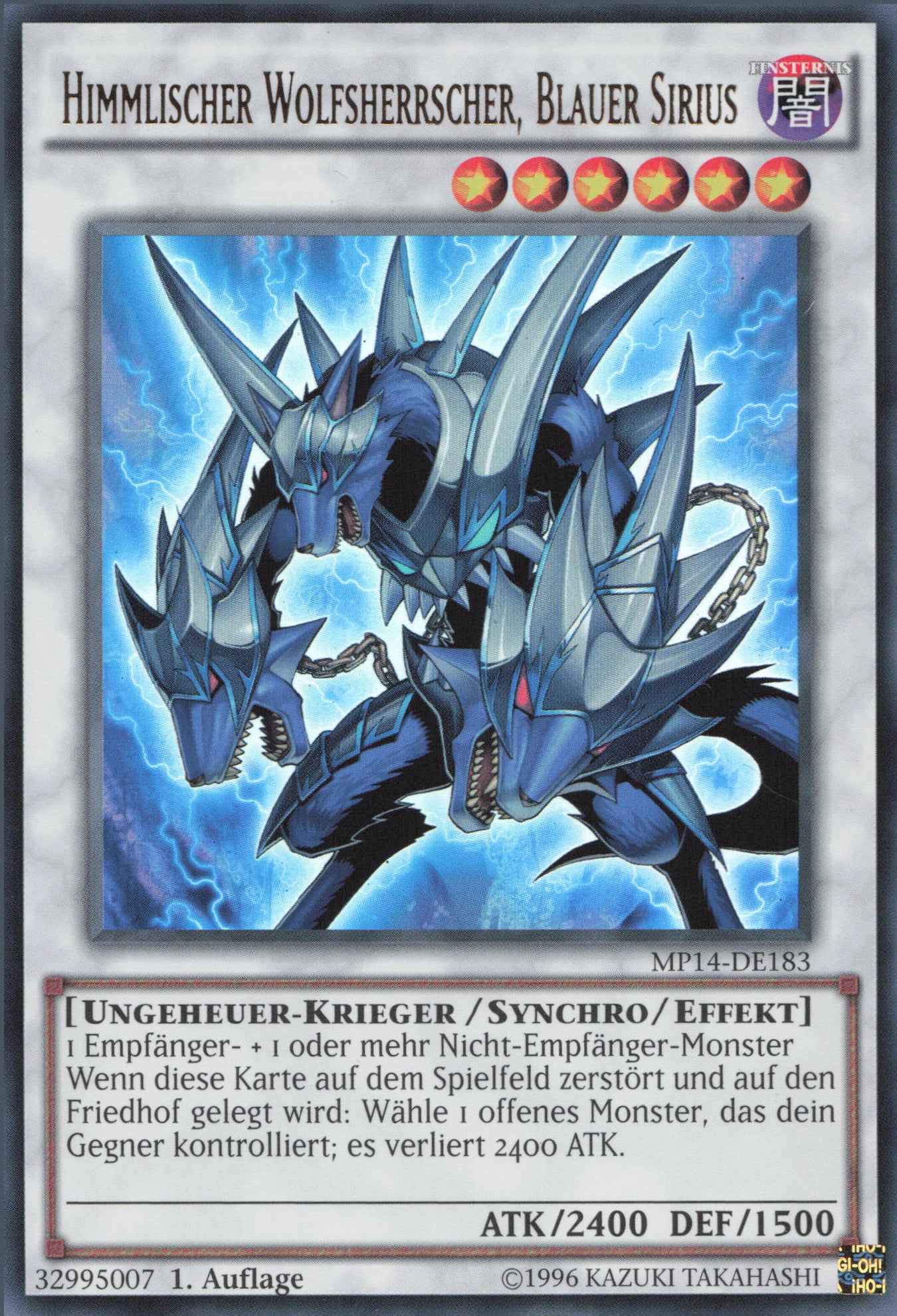 Yu-Gi-Oh! Himmlischer Wolfsherrscher, Blauer Sirius