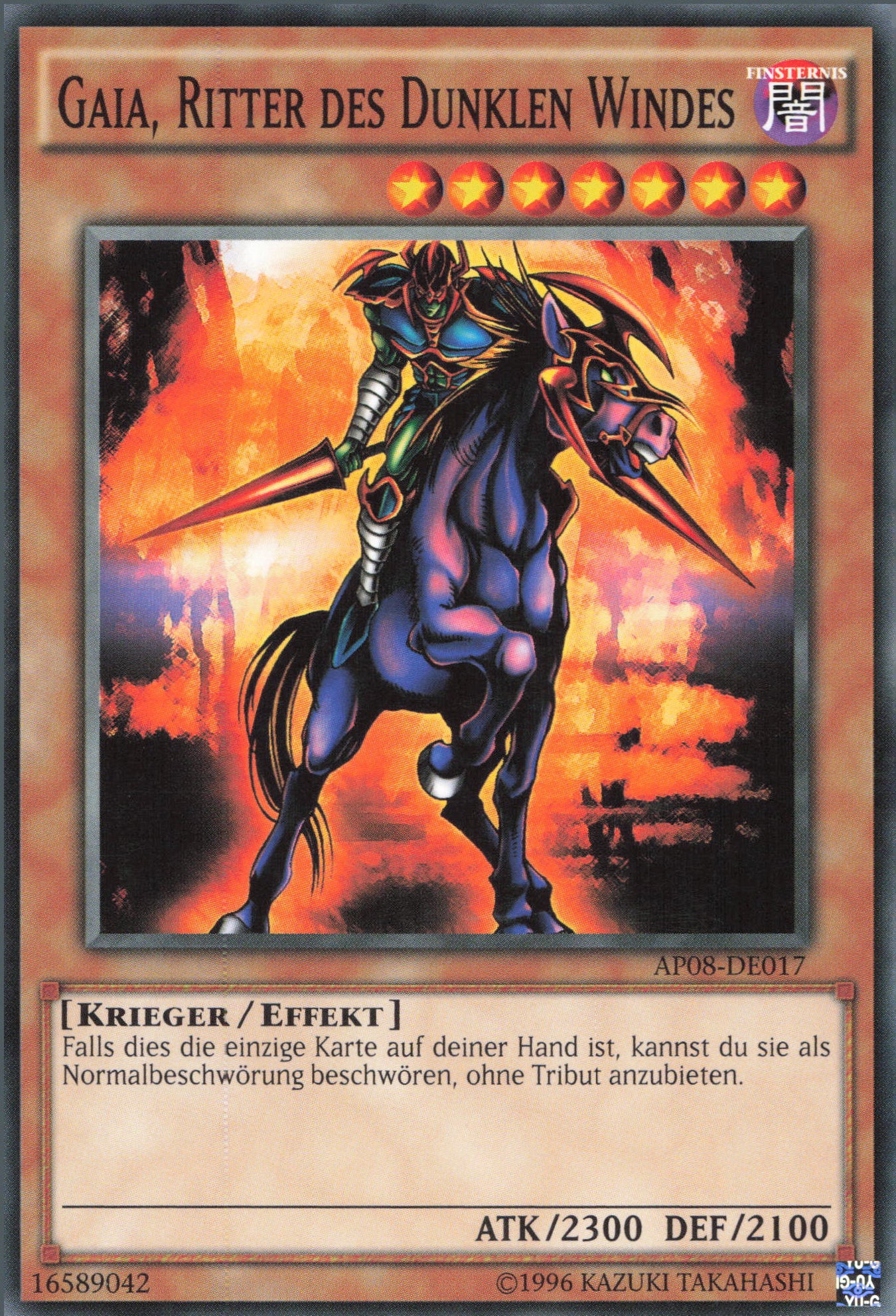 Yu-Gi-Oh! Gaia, zorniger Ritter des Dunklen Windes (Geändert von: Gaia, Ritter des Dunklen Windes)