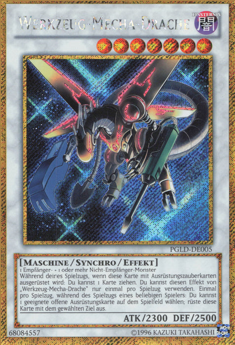 Werkzeug-Mecha-Drache PGLD-DE005 Gold Secret Rare
