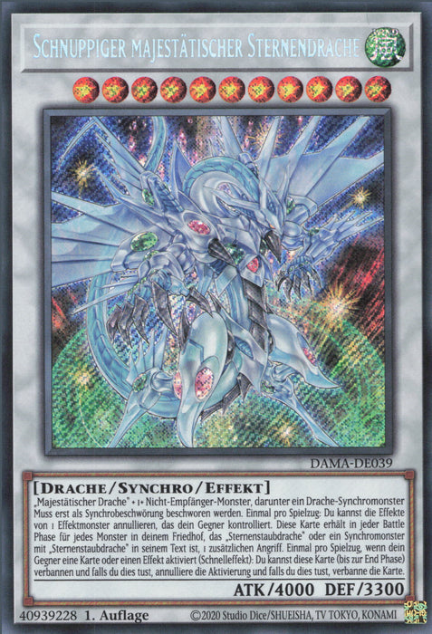 Schnuppiger majestätischer Sternendrache DAMA-DE039 Secret Rare