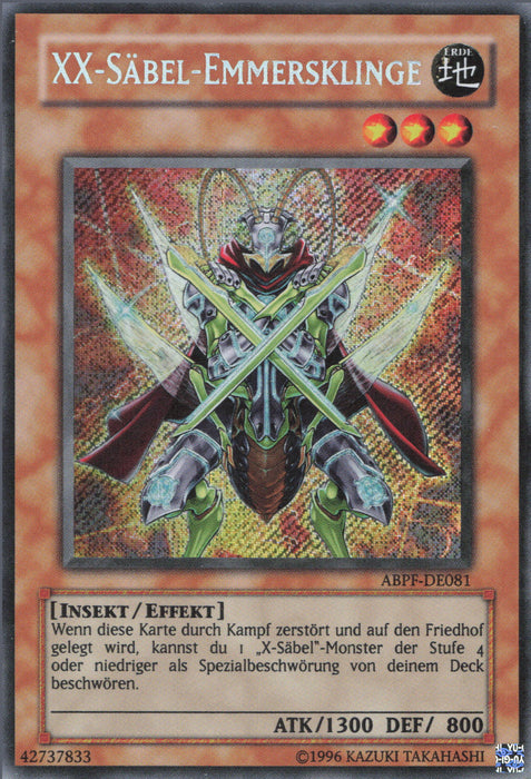 XX-Säbel-Emmersklinge ABPF-DE081 Secret Rare