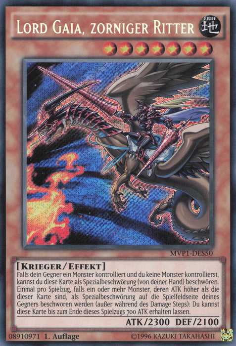 Lord Gaia, zorniger Ritter (V.3) MVP1-DES50 Secret Rare