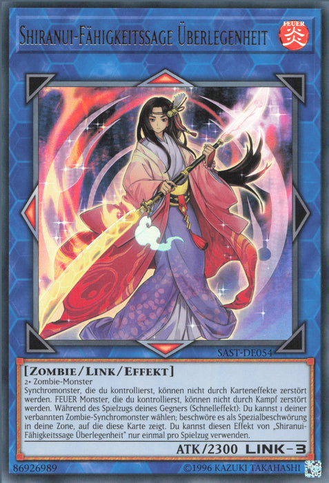 Shiranui-Fähigkeitssage Überlegenheit SAST-DE054 Ultra Rare
