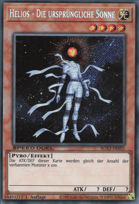 Helios - Die Ursprüngliche Sonne (V.2) SGX3-DEF01 Secret Rare