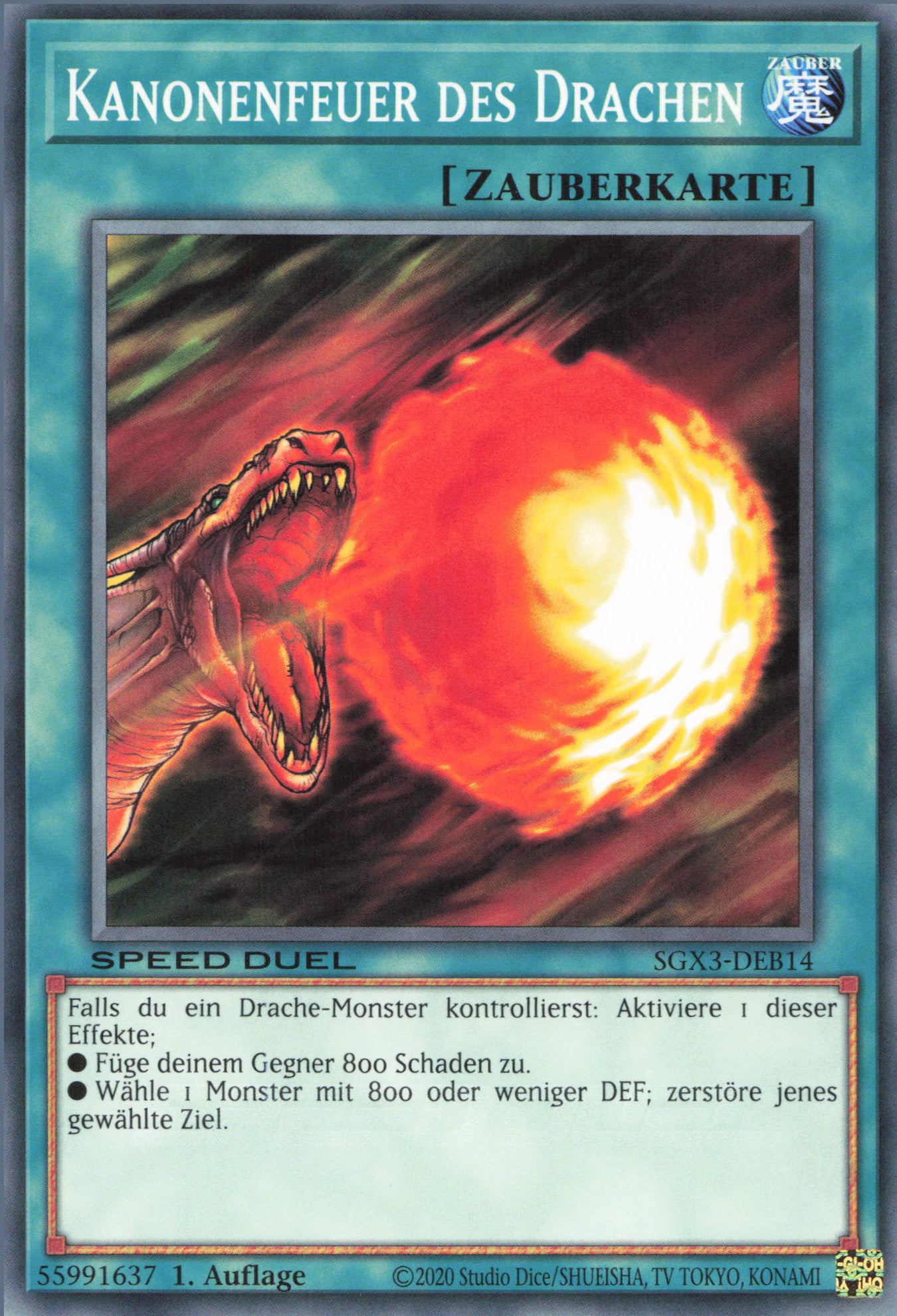 Yu-Gi-Oh! Kanonenfeuer des Drachen