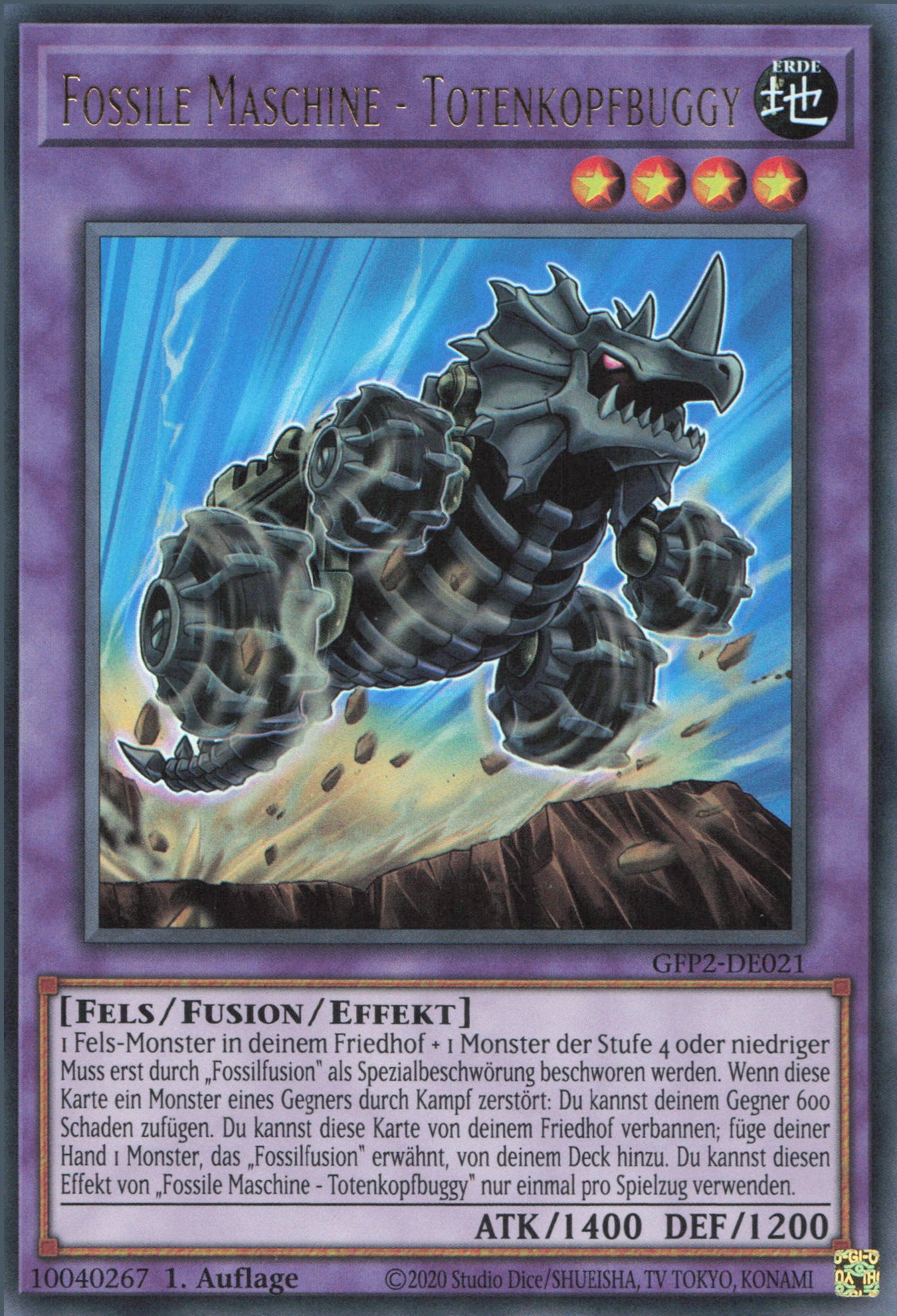 Yu-Gi-Oh! Fossile Maschine - Totenkopfbuggy