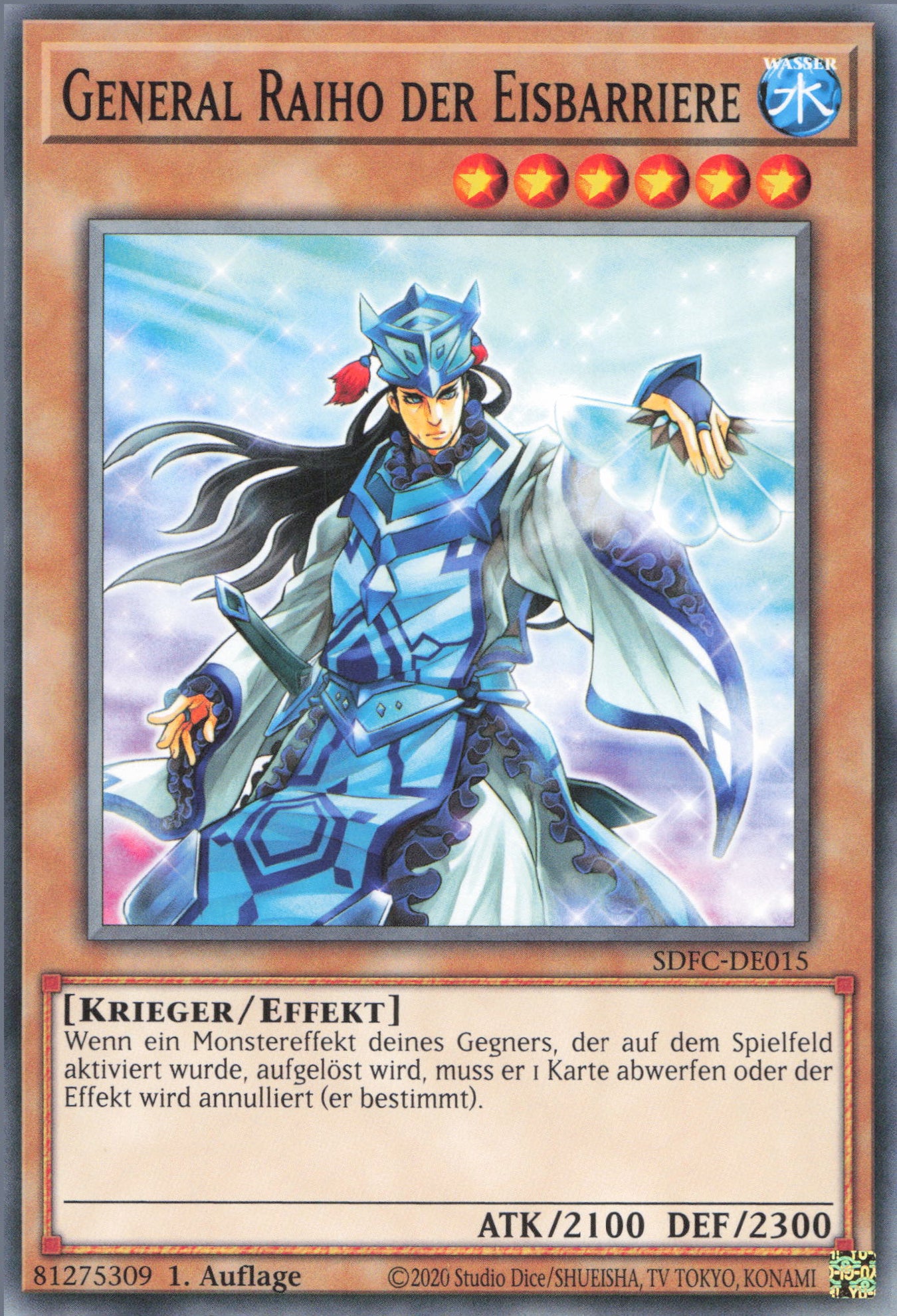 Yu-Gi-Oh! General Raiho der Eisbarriere
