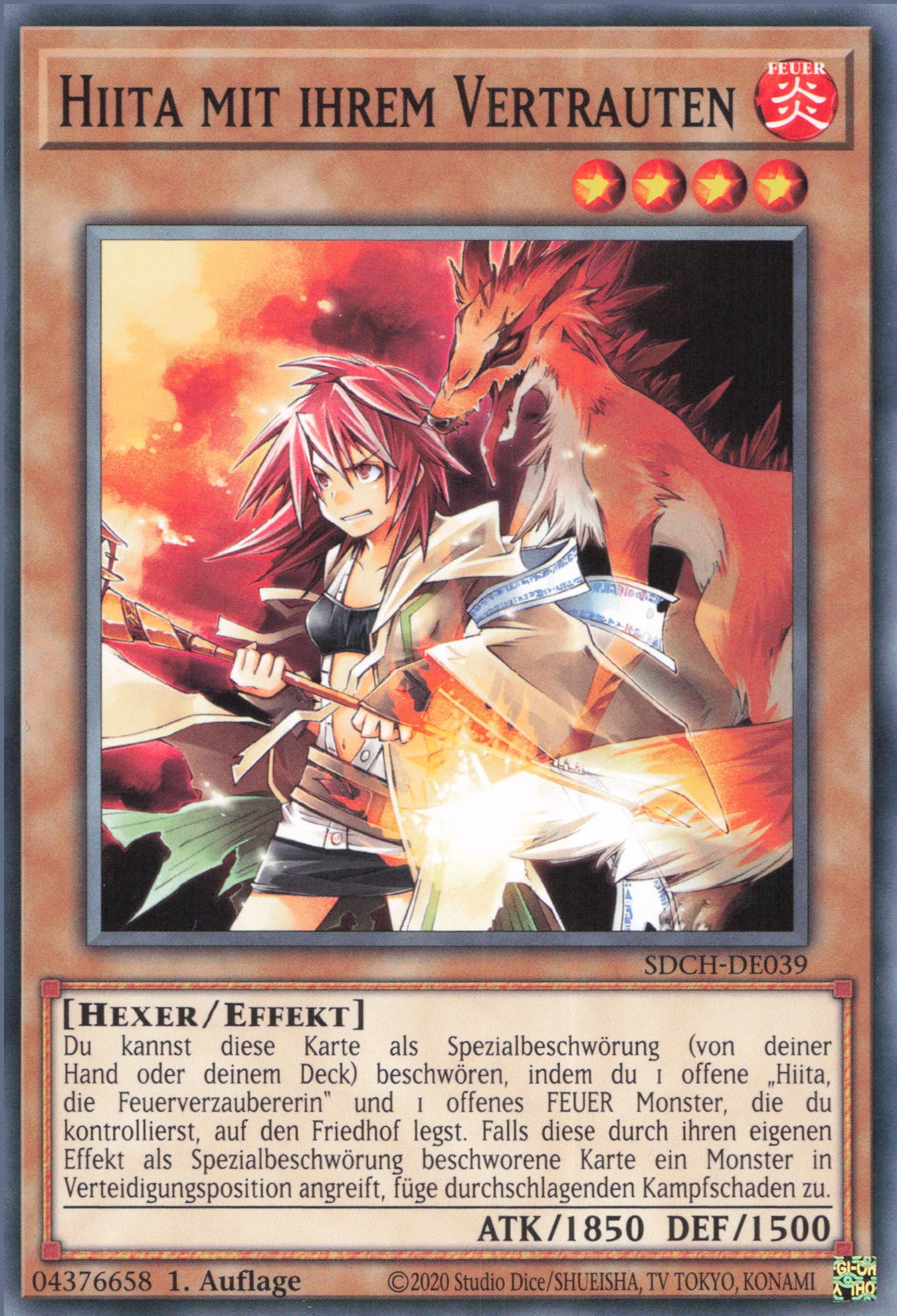 Yu-Gi-Oh! Hiita mit ihrem Vertrauten (V.1)