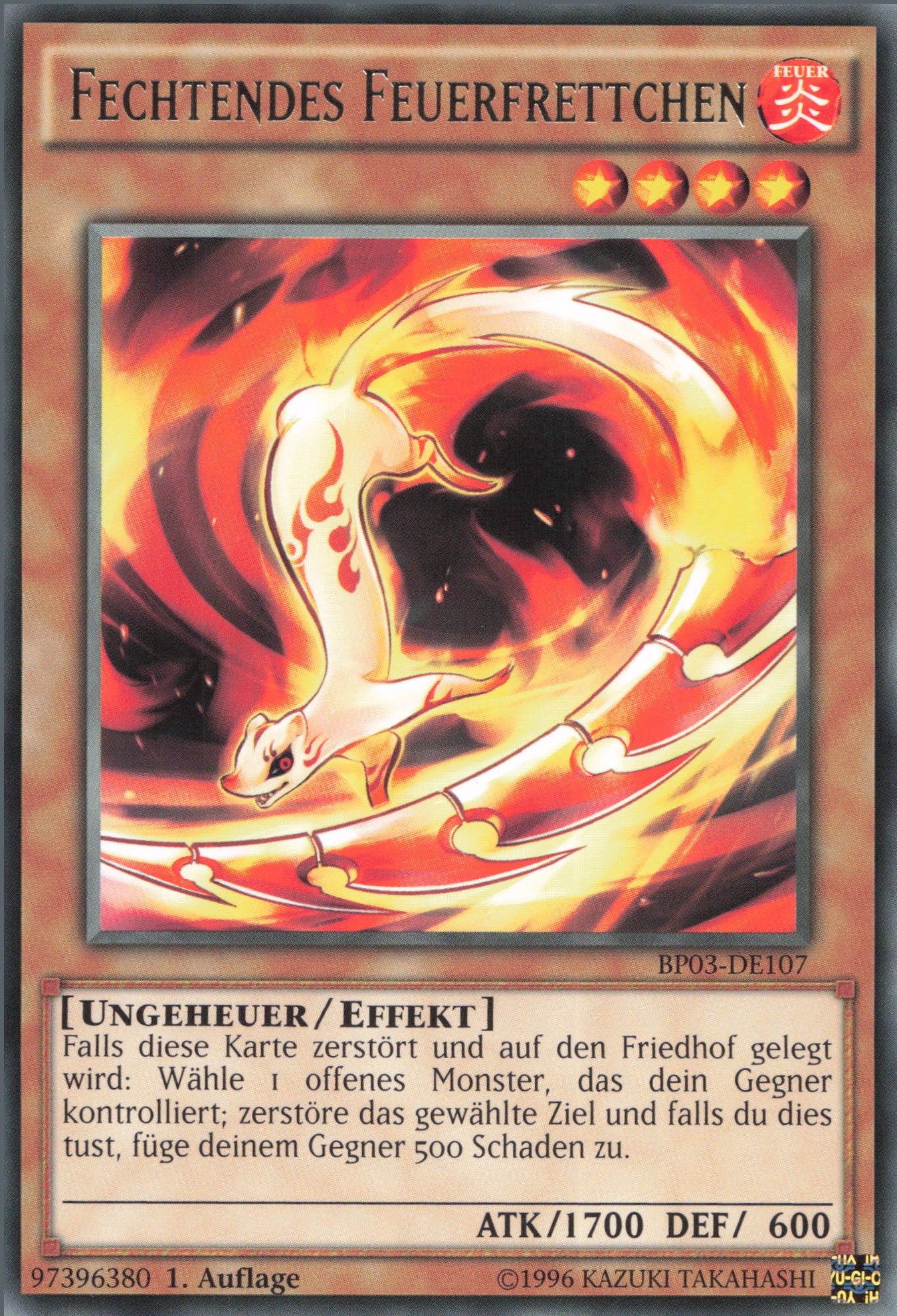 Yu-Gi-Oh! Fechtendes Feuerfrettchen (V.1)