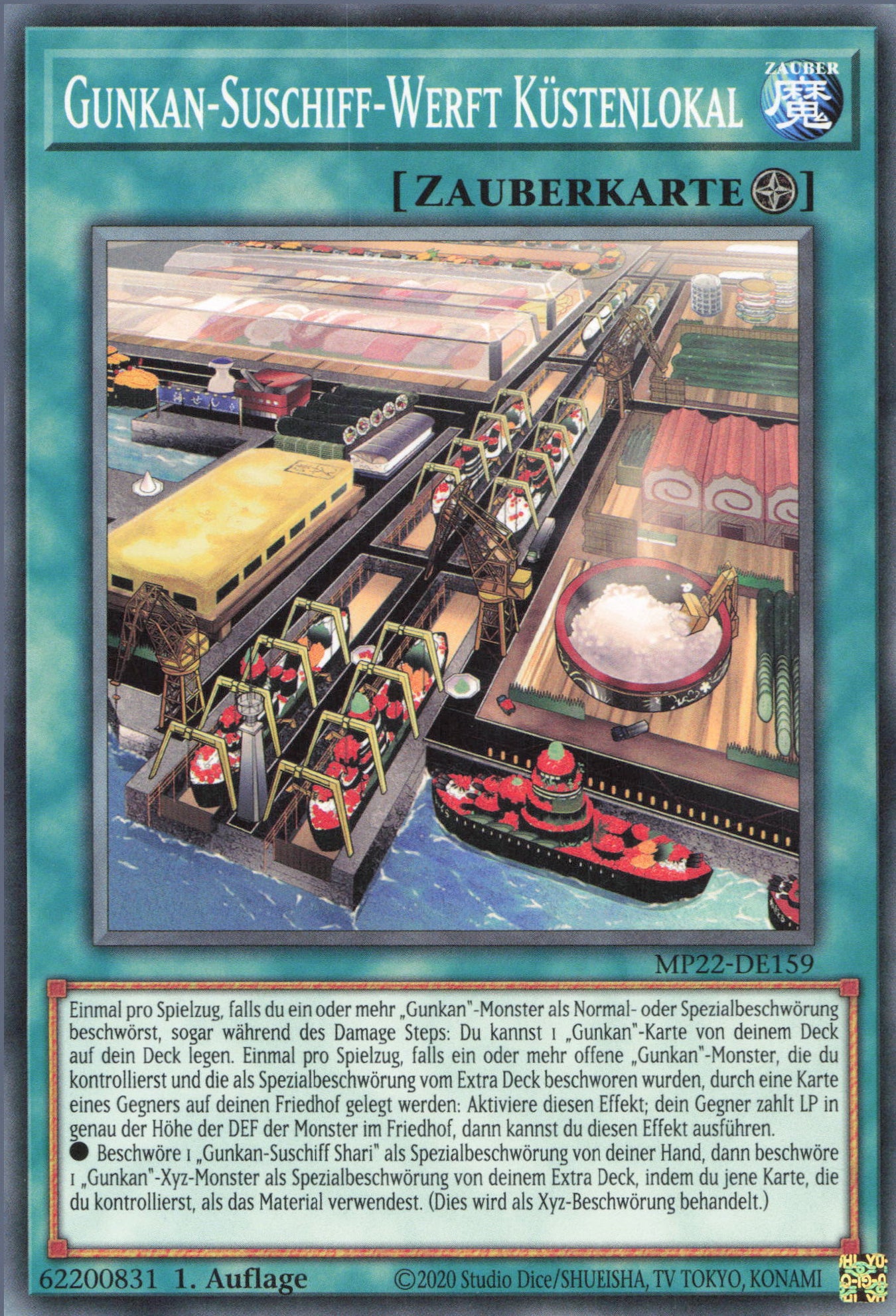 Yu-Gi-Oh! Gunkan-Suschiff-Werft Küstenlokal