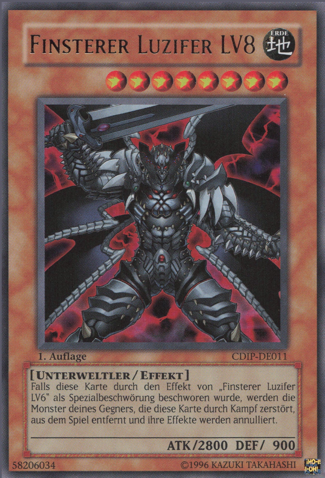 Yu-Gi-Oh! Finsterer Luzifer LV8 (V.1)