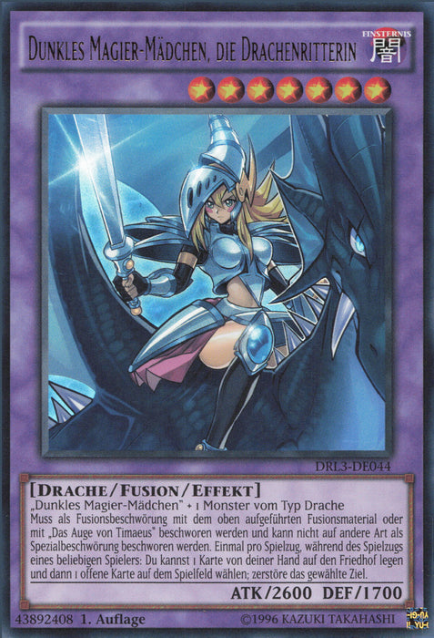 Dunkles Magier-Mädchen, die Drachenritterin DRL3-DE044 Ultra Rare