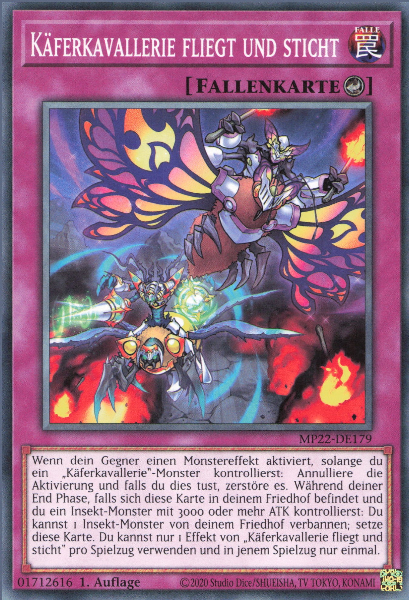 Yu-Gi-Oh! Käferkavallerie fliegt und sticht
