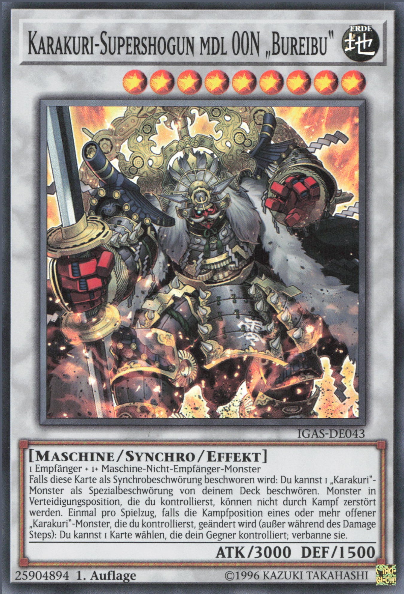 Yu-Gi-Oh! Karakuri-Supershogun mdl 00N „Bureibu“