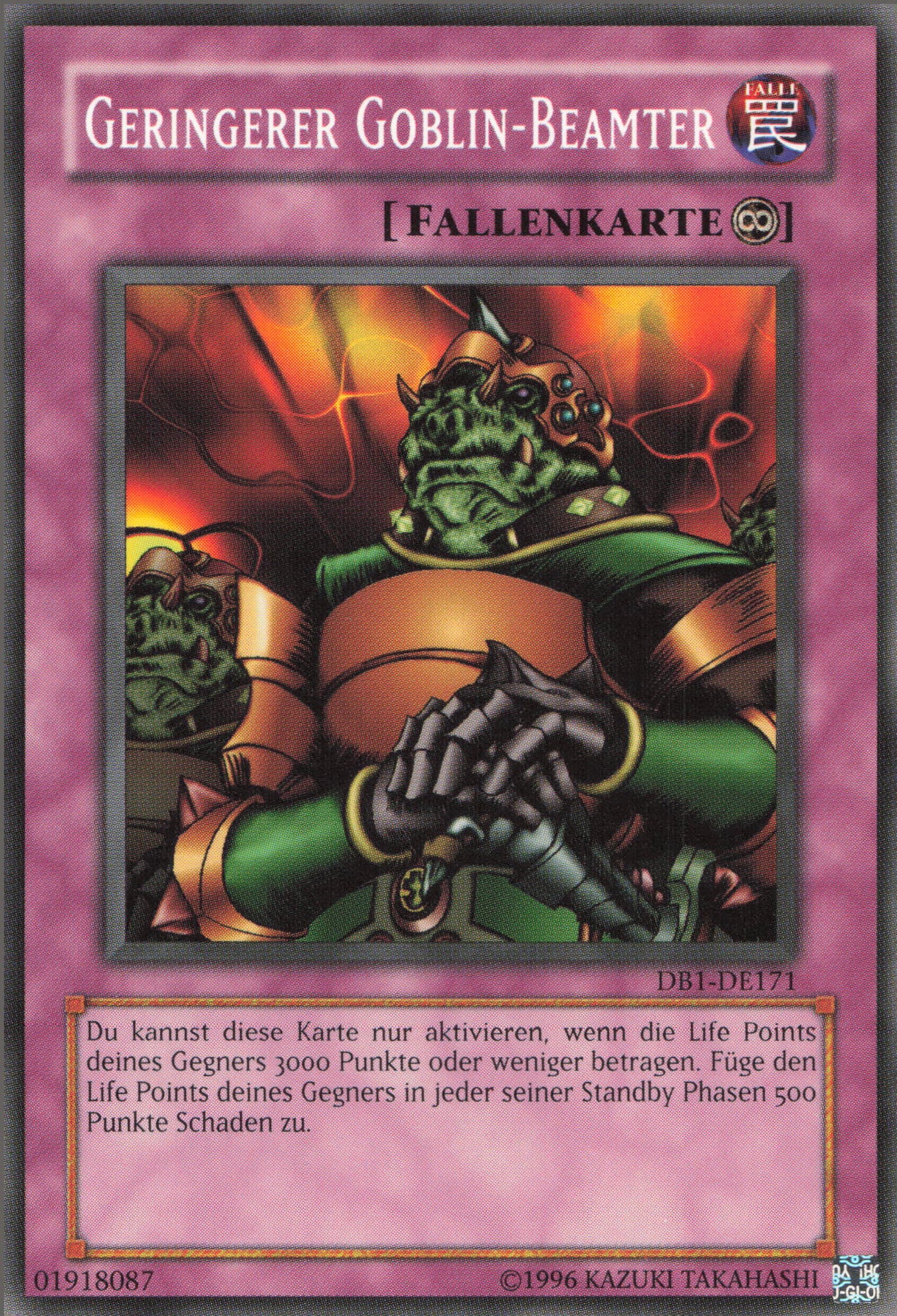 Yu-Gi-Oh! Geringerer Goblin-Beamter
