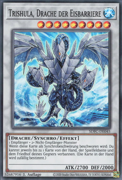 Trishula, Drache der Eisbarriere SDFC-DE045 Super Rare