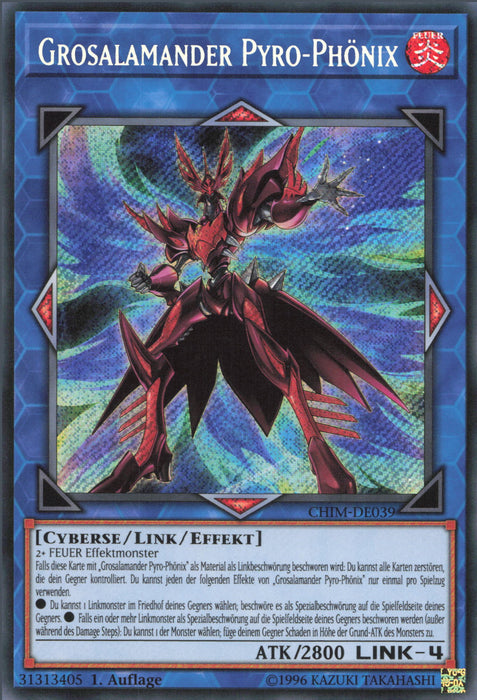 Grosalamander Pyro-Phönix (V.1) CHIM-DE039 Secret Rare