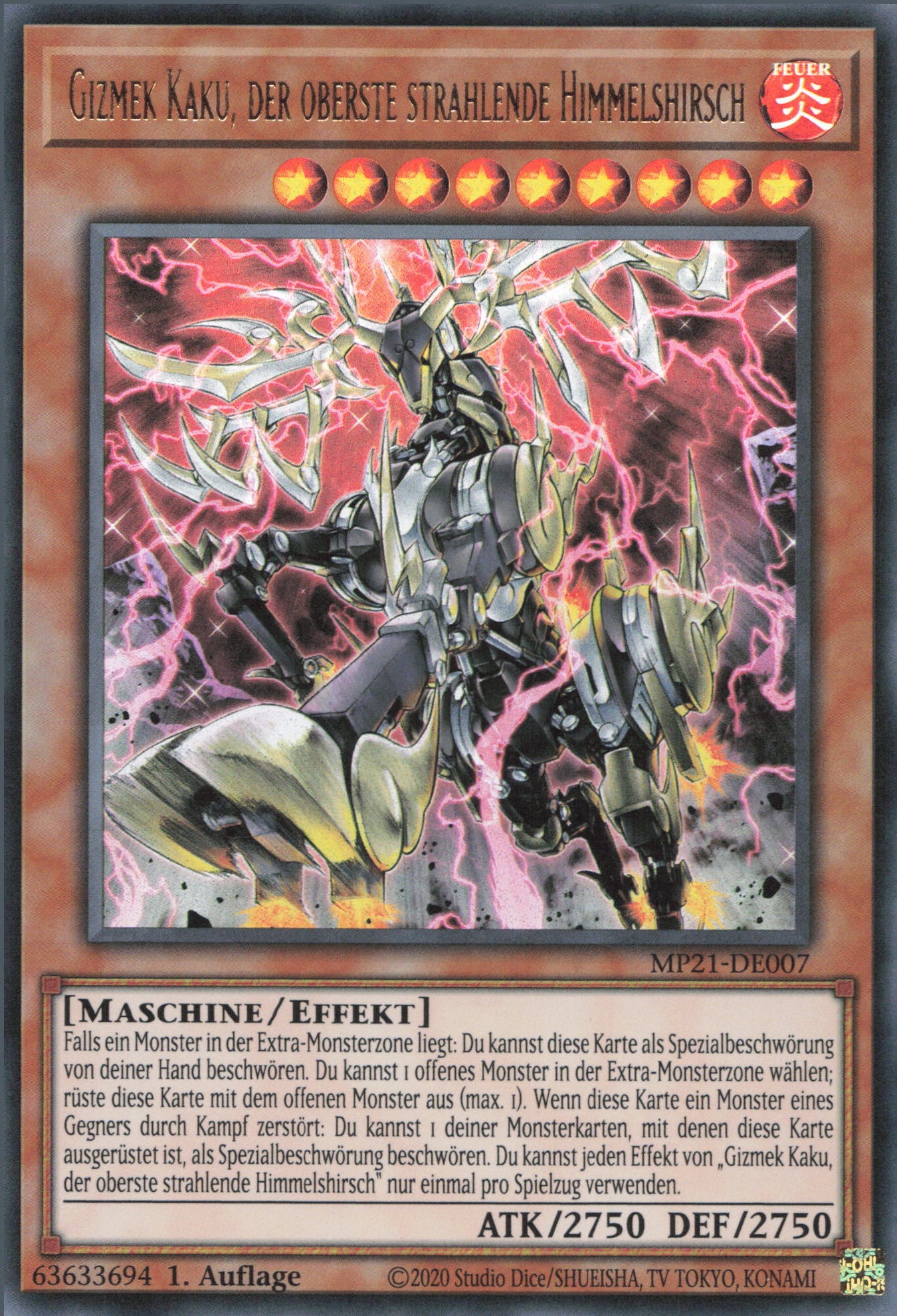 Yu-Gi-Oh! Gizmek Kaku, der oberste strahlende Himmelshirsch