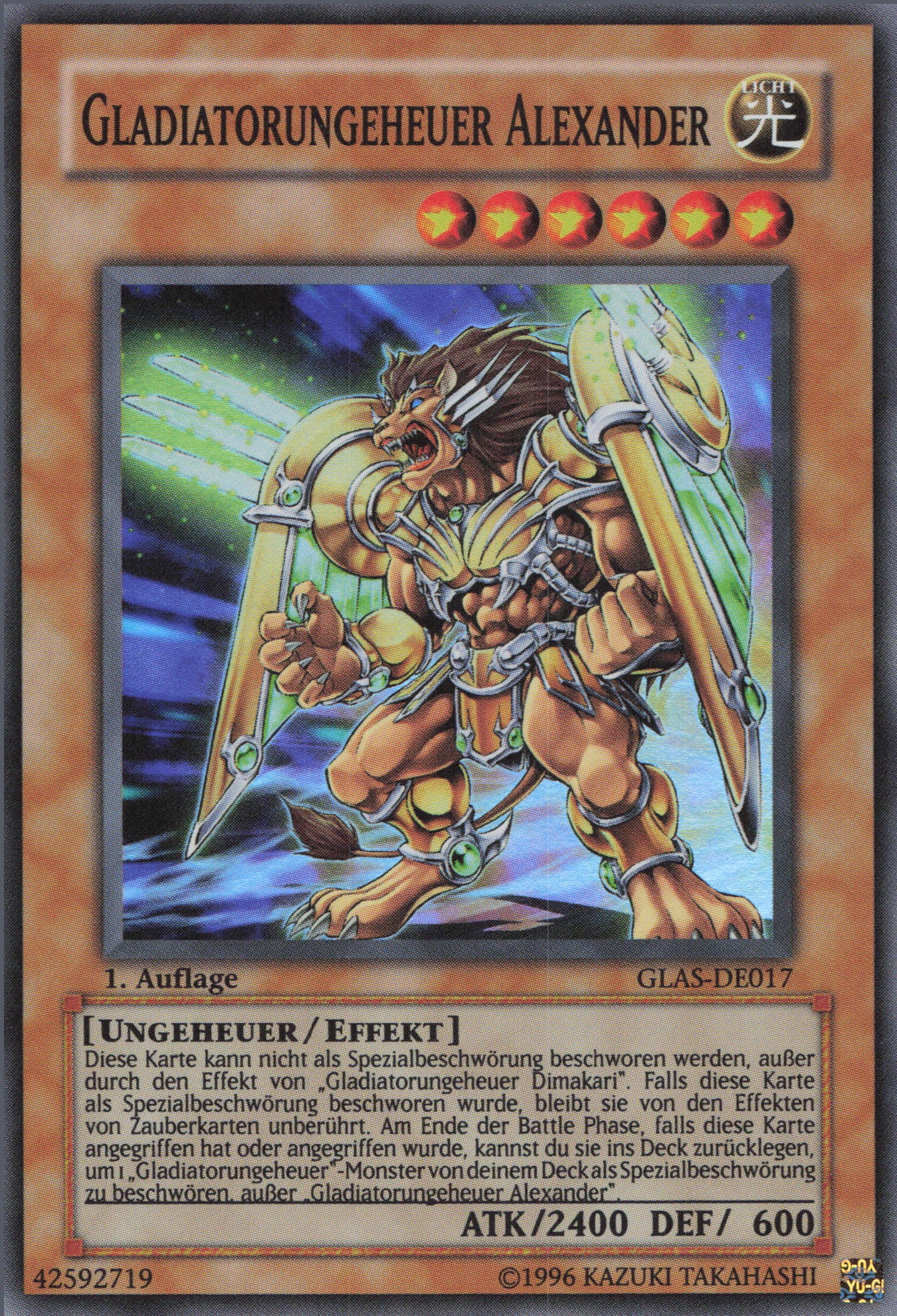 Yu-Gi-Oh! Gladiatorungeheuer Alexander