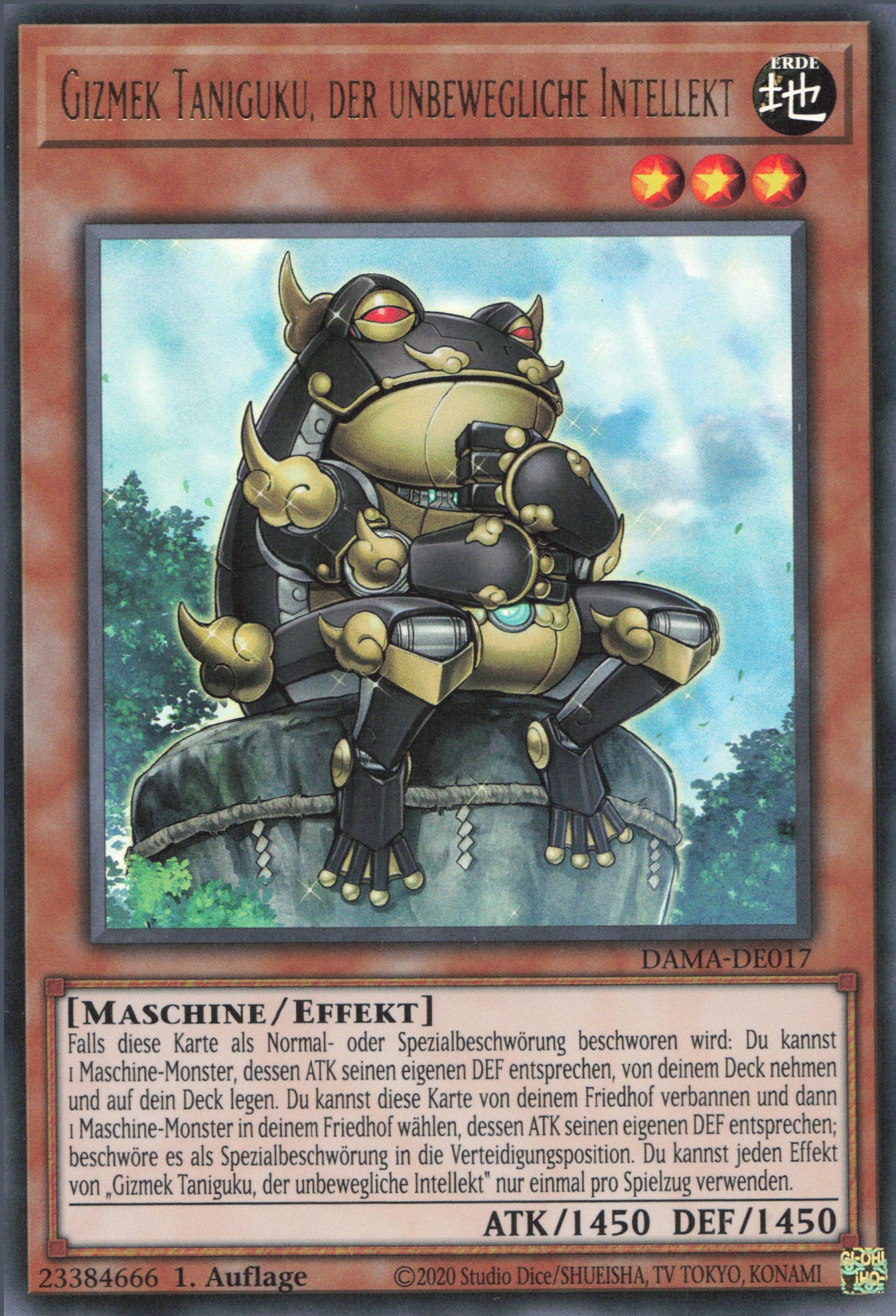 Yu-Gi-Oh! Gizmek Taniguku, der unbewegliche Intellekt