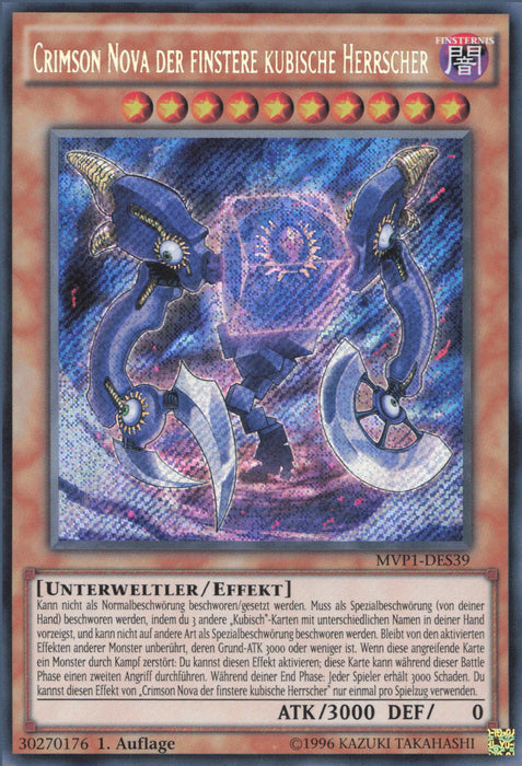 Crimson Nova der finstere kubische Herrscher (V.3) MVP1-DES39 Secret Rare