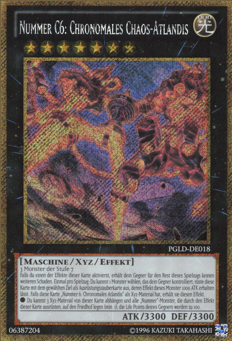 Nummer C6: Chronomales Chaos-Atlandis PGLD-DE018 Gold Secret Rare