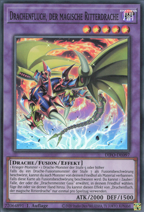 Drachenfluch, der magische Ritterdrache DIFO-DE097 Super Rare