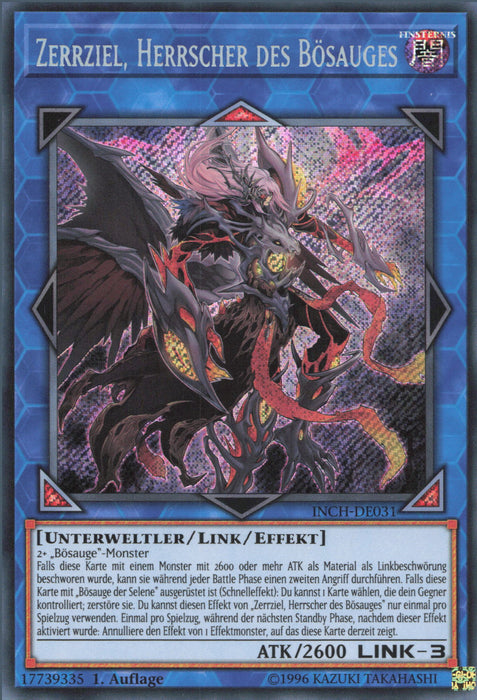 Zerrziel, Ruler of the Evil Eyed INCH-DE031 Secret Rare