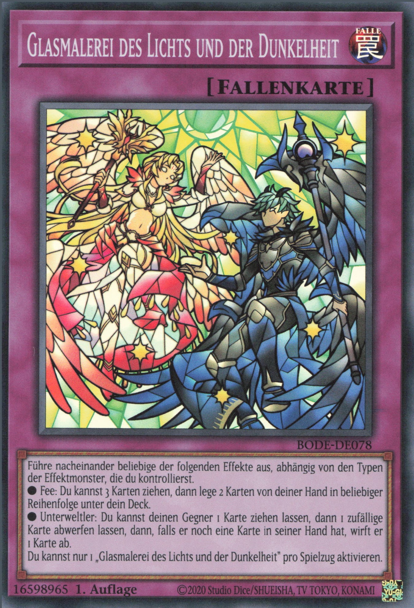 Yu-Gi-Oh! Glasmalerei des Lichts und der Dunkelheit