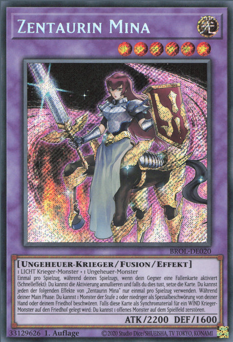 Zentaurin Mina BROL-DE020 Secret Rare