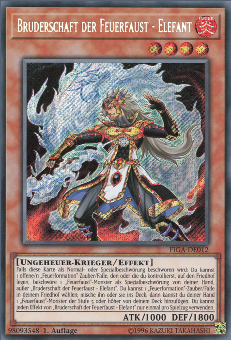 Bruderschaft der Feuerfaust - Elefant FIGA-DE012 Secret Rare