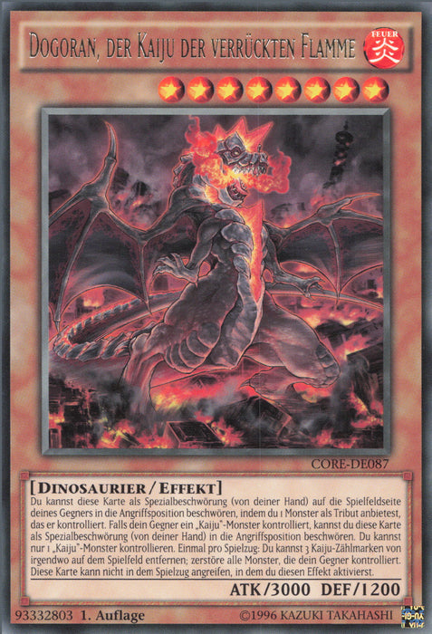Dogoran, der Kaiju der verrückten Flamme CORE-DE087 Rare