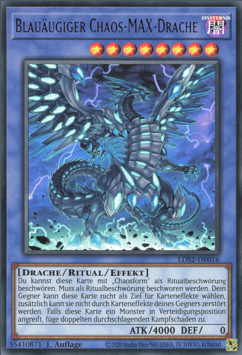 Blauäugiger Chaos-MAX-Drache (V.4) LDS2-DE016 Ultra Rare