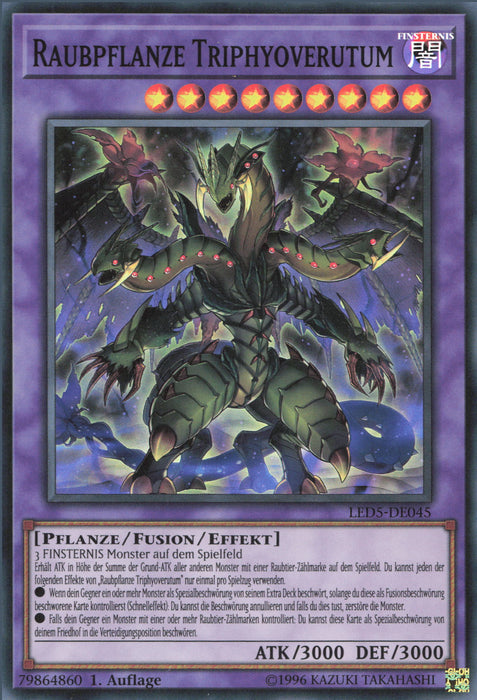 Raubpflanze Triphyoverutum LED5-DE045 Super Rare