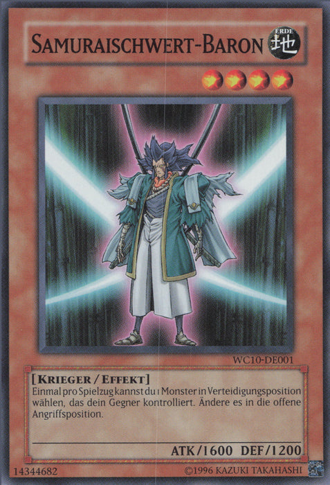 Samuraischwert-Baron (V.1) WC10-DE001 Super Rare