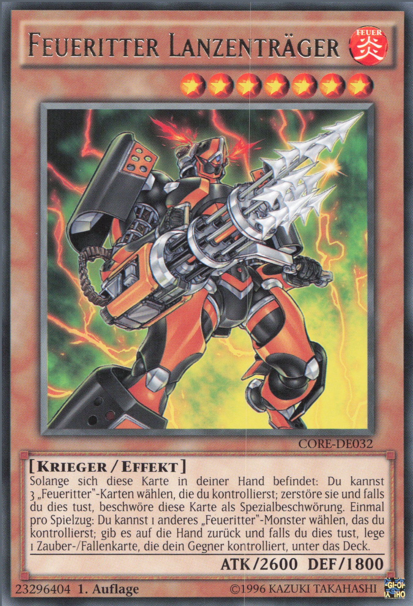 Yu-Gi-Oh! Feueritter Lanzenträger