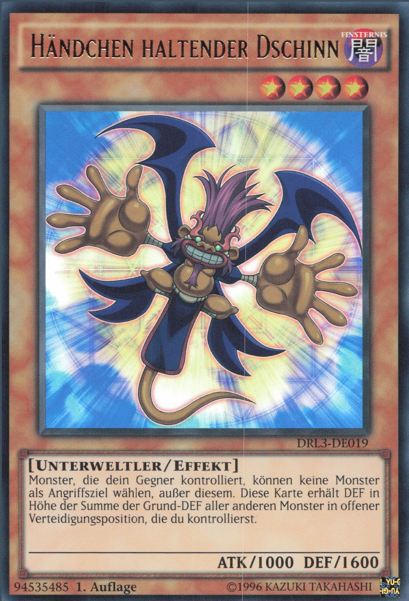 Yu-Gi-Oh! Händchen haltender Dschinn