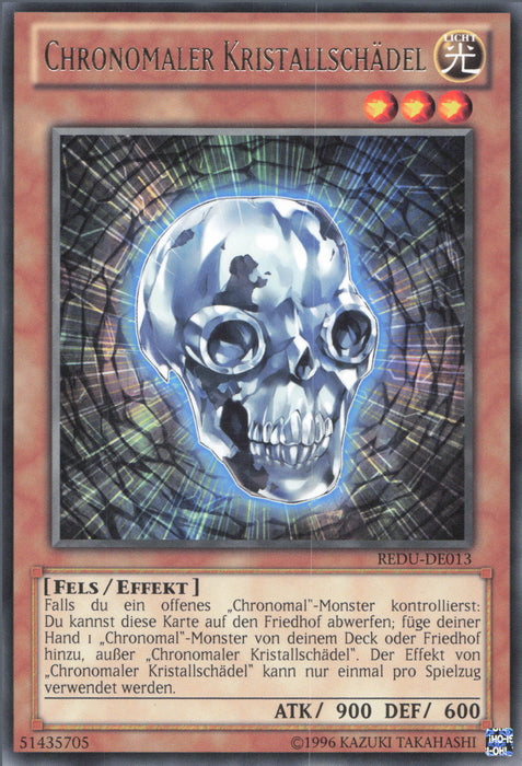 Chronomaler Kristallschädel REDU-DE013 Rare
