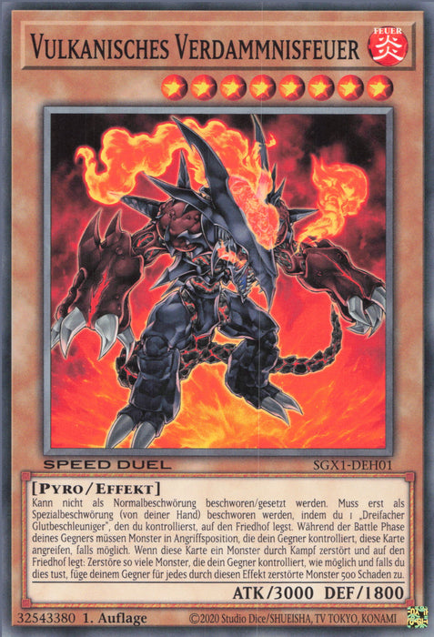 Volcanic Rocket – SGX1-ENH10 – Common 1st Edition – Zündende Verstärkung Für Dein Speed Duel Deck