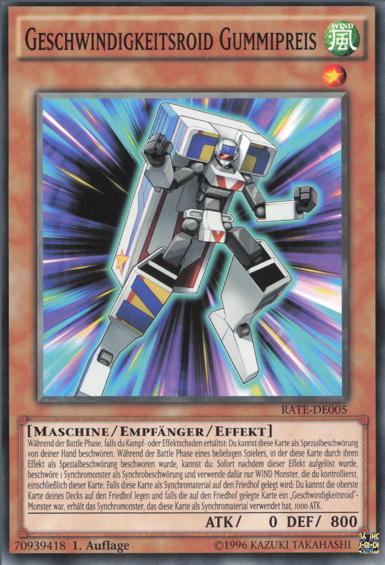 Yu-Gi-Oh! Geschwindigkeitsroid Gummipreis