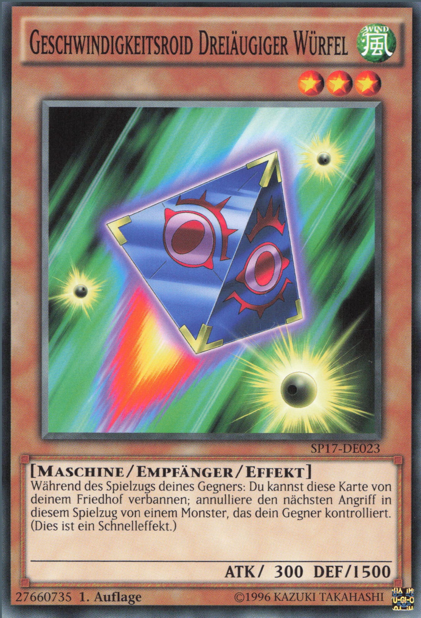 Yu-Gi-Oh! Geschwindigkeitsroid Dreiäugiger Würfel (V.1)