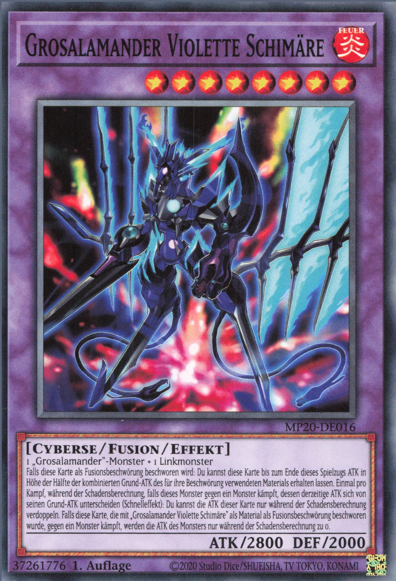 Yu-Gi-Oh! Grosalamander Violette Schimäre
