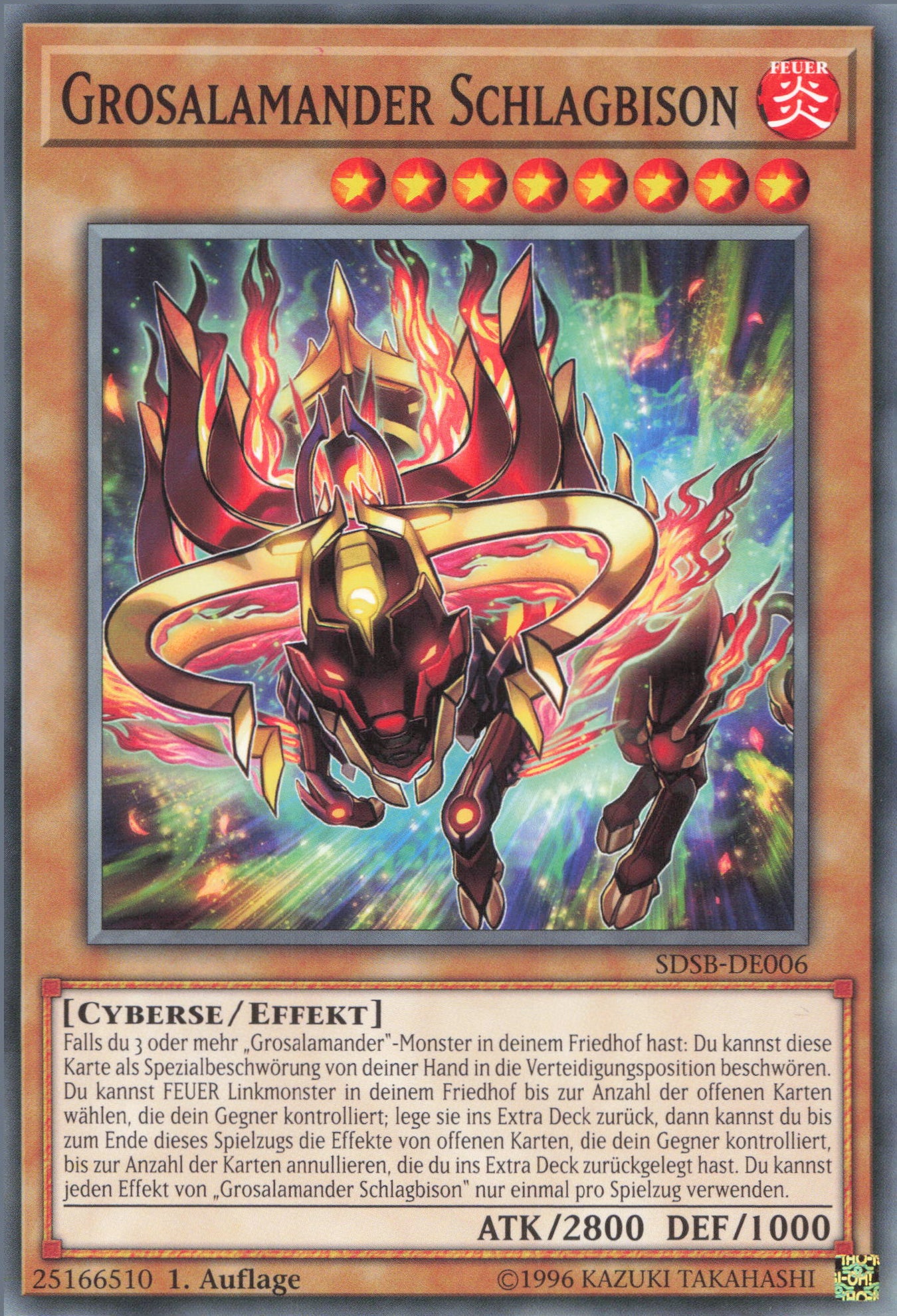 Yu-Gi-Oh! Grosalamander Schlagbison