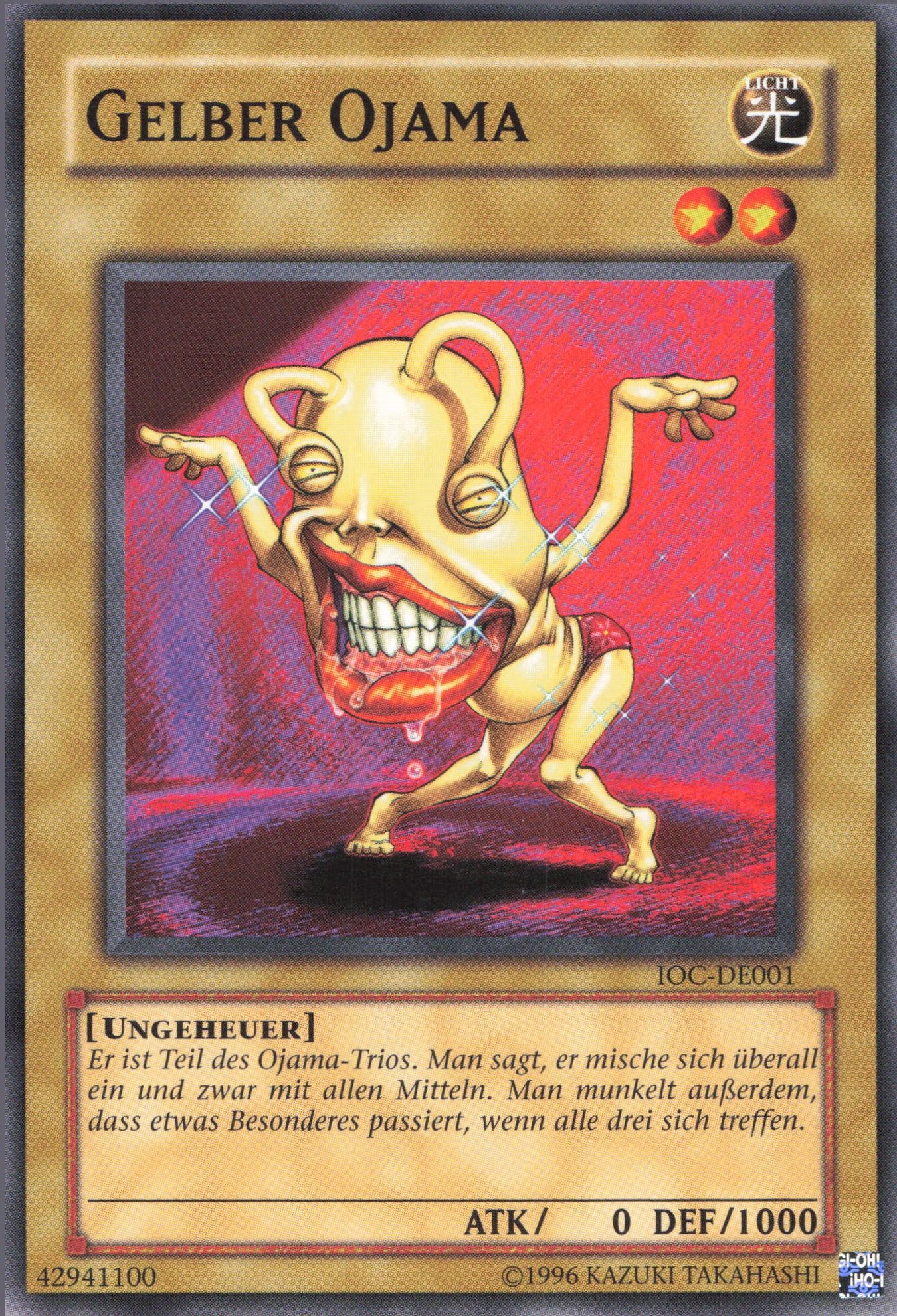 Yu-Gi-Oh! Gelber Ojama (V.1)