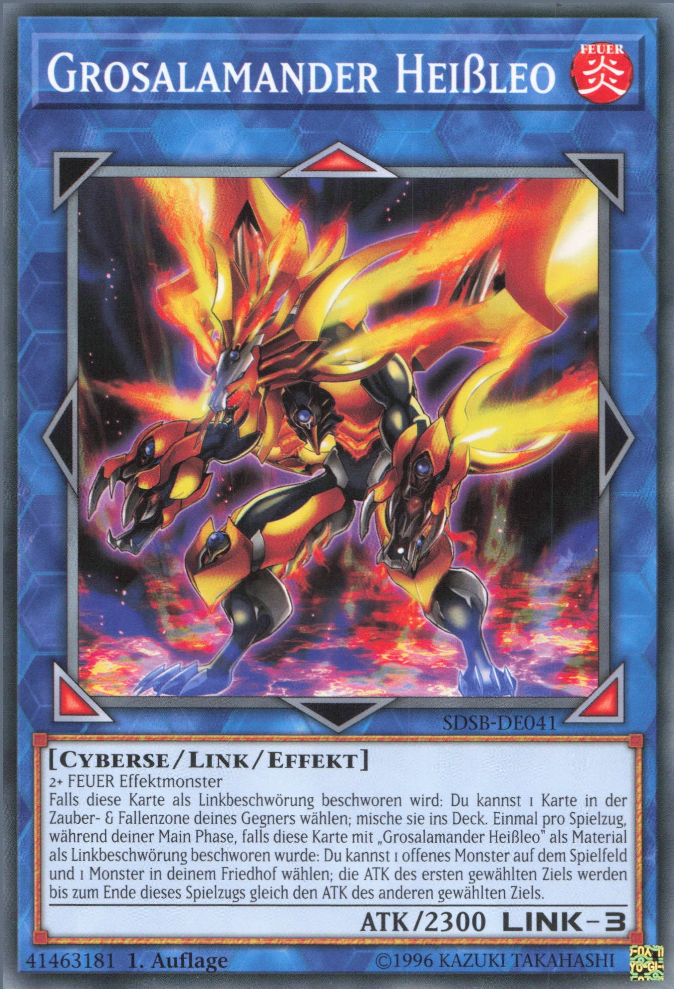 Yu-Gi-Oh! Grosalamander Heißleo (V.2)