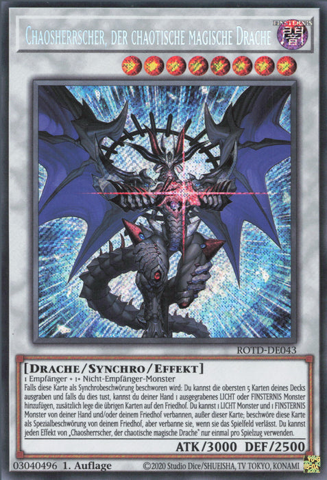 Chaosherrscher, der chaotische magische Drache ROTD-DE043 Secret Rare